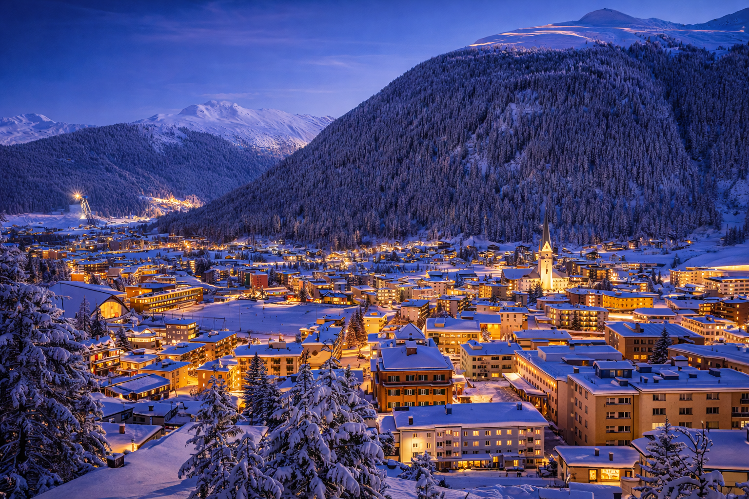 Premium transfer route in Davos