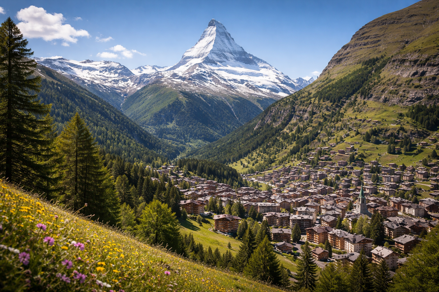 Premium transfer route in Zermatt