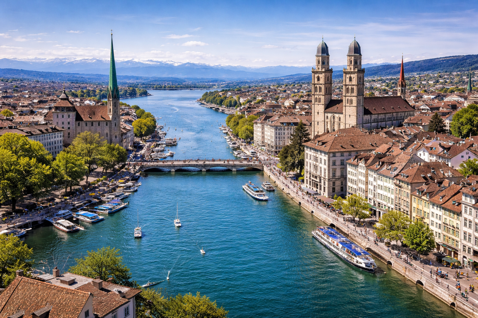 Premium transfer route in Zürich